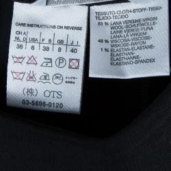 Pre Owned Max Mara Black Straight Fit Trousers S