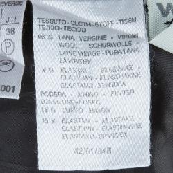 Pre Owned Max Mara Grey Pinstripe Pencil Skirt S