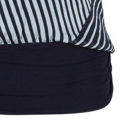 Max Mara Monochrome Print Draped Top M
