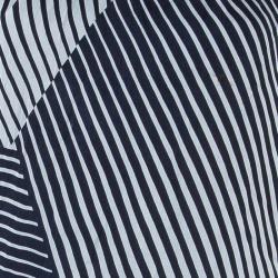 Max Mara Monochrome Print Draped Top M