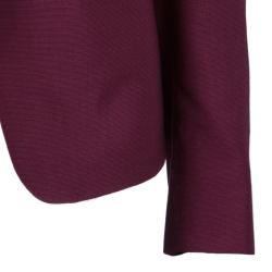Pre Owned Max Mara Maroon Tailored Blazer L