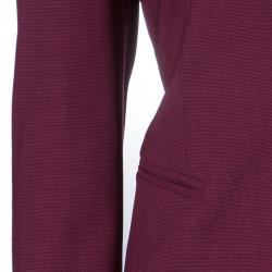 Pre Owned Max Mara Maroon Tailored Blazer L
