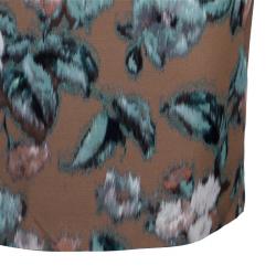 Pre Owned Max Mara Studio Beige Pinne Floral Shift Dress S