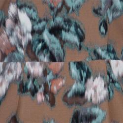 Pre Owned Max Mara Studio Beige Pinne Floral Shift Dress S