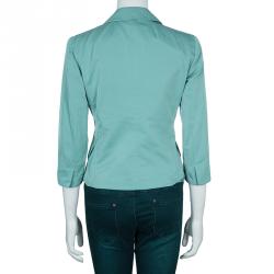 Pre Owned Max Mara Turquoise Blazer M