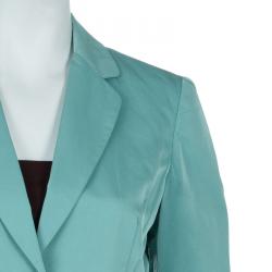 Pre Owned Max Mara Turquoise Blazer M