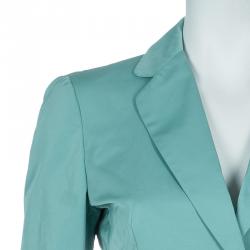 Pre Owned Max Mara Turquoise Blazer M