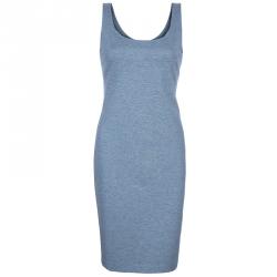 Pre Owned Max Mara Grey Sleeveless Dress S