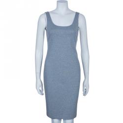 Pre Owned Max Mara Grey Sleeveless Dress S