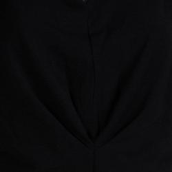 Pre Owned Max Mara Black Knit Long Sleeve Crop Top S