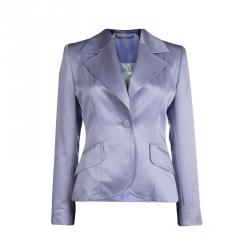 Pre Owned Max Mara Lilac Fitted Blazer M
