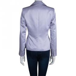 Pre Owned Max Mara Lilac Fitted Blazer M