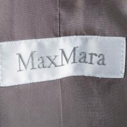 Max Mara Multicolor Textured Wool Blazer S