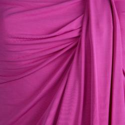 Pre Owned MaxMara Studio Pink Knit Draped Top M 