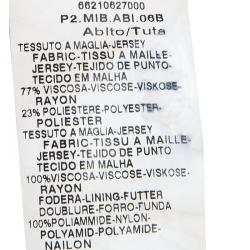 Pre Owned Max Mara Studio Black Long Sleeve Plisse Bottom Dress M