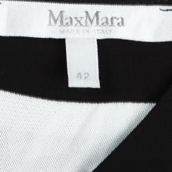 Pre Owned Max Mara Multicolor Printed Jersey Short Sleeve Dress M