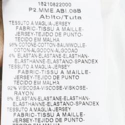 Pre Owned Max Mara Multicolor Printed Jersey Short Sleeve Dress M