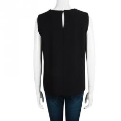 Pre Owned Max Mara Black Sleeveless Top M
