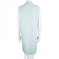 Pre Owned Max Mara Powder Blue Sleeveless Shift Dress M