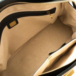 MCM Cognac Coated Canvas Calfhair Detailed Tote