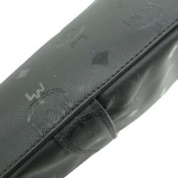 MCM Black Visetos Nylon Heritage Shoulder Bag