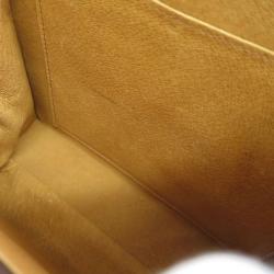 Pre Owned MCM Cognac Visetos Coated Canvas Heritage Top Handle Bag