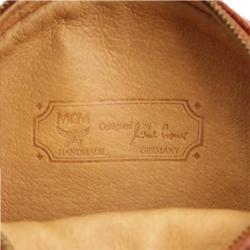 MCM Cognac Visetos Coated Canvas Shoulder Bag