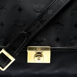 Pre Owned MCM Black Nylon Business Briefcase