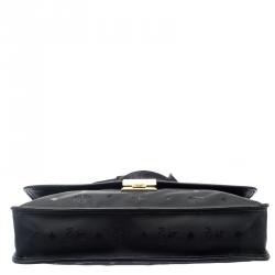 Pre Owned MCM Black Nylon Business Briefcase