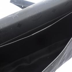 Pre Owned MCM Black Nylon Business Briefcase