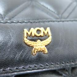 Pre Owned MCM Black Quilted Leather Stark Backpack