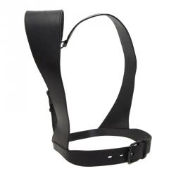 Pre Owned McQ by Alexander McQueen Black Leather Harness Belt Size S 