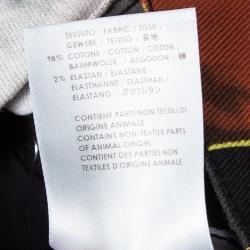 Pre Owned McQ by Alexander McQueen Multicolor Caged Arrow Print High Waist Skinny Jeans S