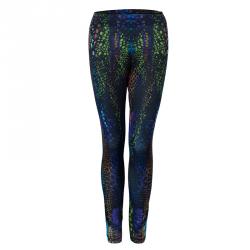 McQ Alexander McQueen Multicolor Kaleidoscope Crocodile Leggings