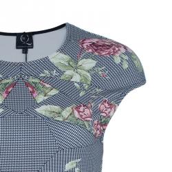 مملوكة مسبقًا فستان أم سي كيو باي الكساندر ماكوين طباعة كاليدوسكوب أنتيك روز M