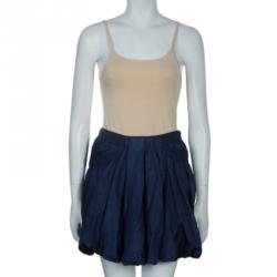 Pre Owned McQ by Alexander McQueen Blue Bubble Skirt S