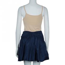 Pre Owned McQ by Alexander McQueen Blue Bubble Skirt S
