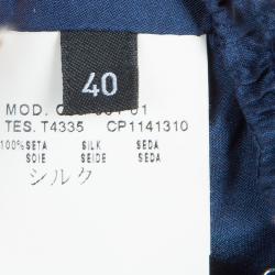 Pre Owned McQ by Alexander McQueen Blue Bubble Skirt S