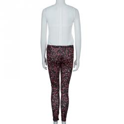 McQ by Alexander McQueen Red Leopard Legging M
