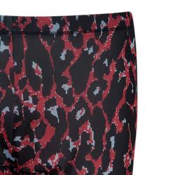McQ by Alexander McQueen Red Leopard Legging M