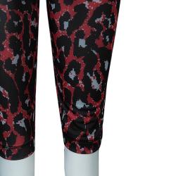 McQ by Alexander McQueen Red Leopard Legging M