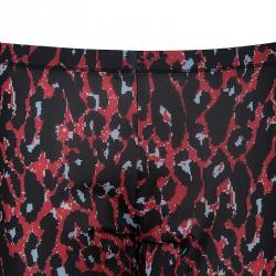 McQ by Alexander McQueen Red Leopard Legging M