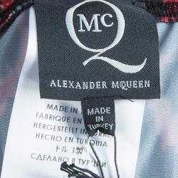 McQ by Alexander McQueen Red Leopard Legging M