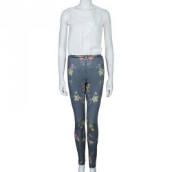 McQ by Alexander McQueen Lycra Rose Kaleidoscope Leggings XL