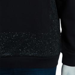 Pre Owned McQ by Alexander McQueen Black Embellished Sweat Shirt M