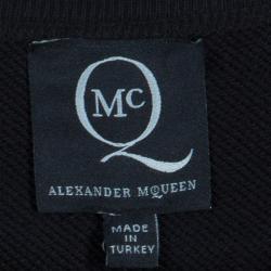 Pre Owned McQ by Alexander McQueen Black Embellished Sweat Shirt M