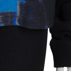 Pre Owned McQ by Alexander McQueen Black Printed Hazy Night Sweatshirt XL