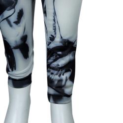 Pre Owned McQ by Alexander McQueen Grey Digital Print Leggings XL