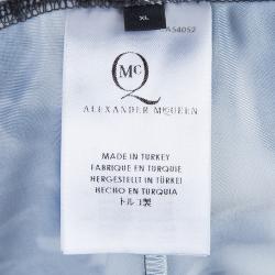 Pre Owned McQ by Alexander McQueen Grey Digital Print Leggings XL