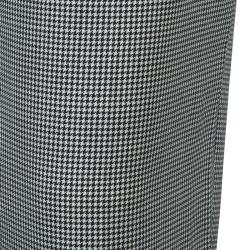 McQ by Alexander McQueen Black and White Houndstooth Wool Trousers S